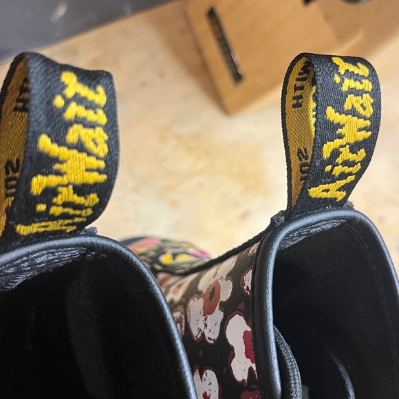 Dr.Martens 1460 Pascal 90's Retro Style Floral/Leather Mash Up Boots - Picture 13 of 17